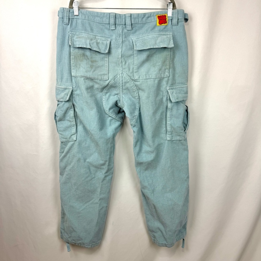 Empyre Light Blue Corduroy Cargo Skate Pants Baggy Relaxed Fit Men’s Sz 34 Y2K - Picture 8 of 16